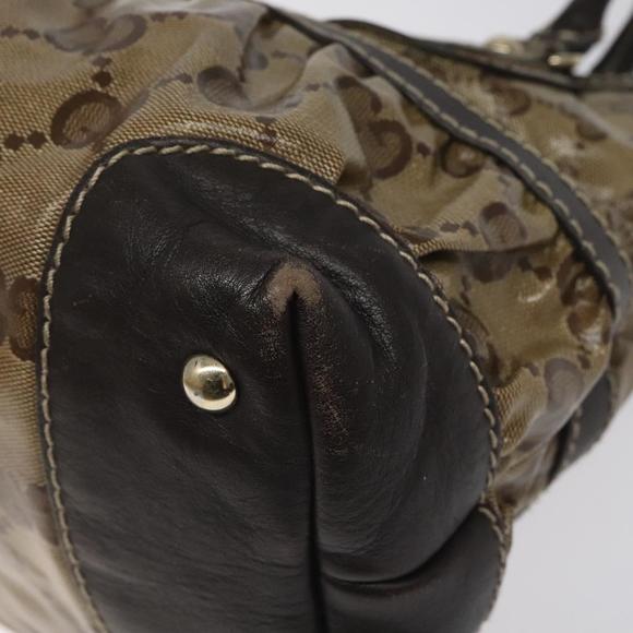 GUCCI GG Crystal Tote Bag Brown 223964 Auth KD062 - Picture 10 of 16